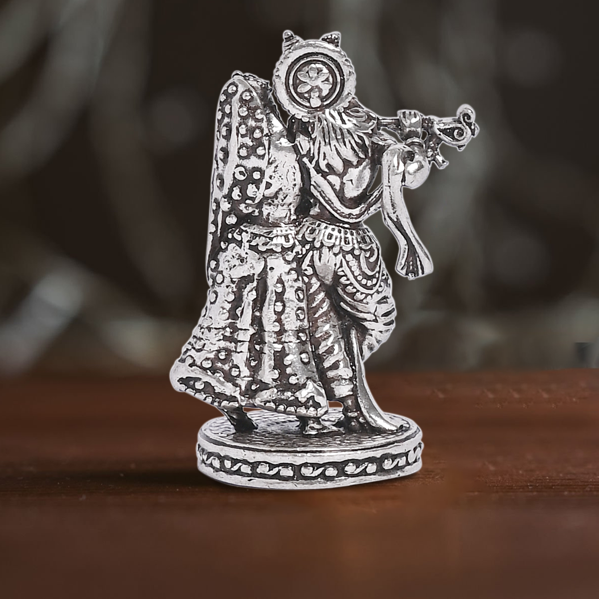 Pure Silver Radha Krishna Idol (2x4 cm 31g)