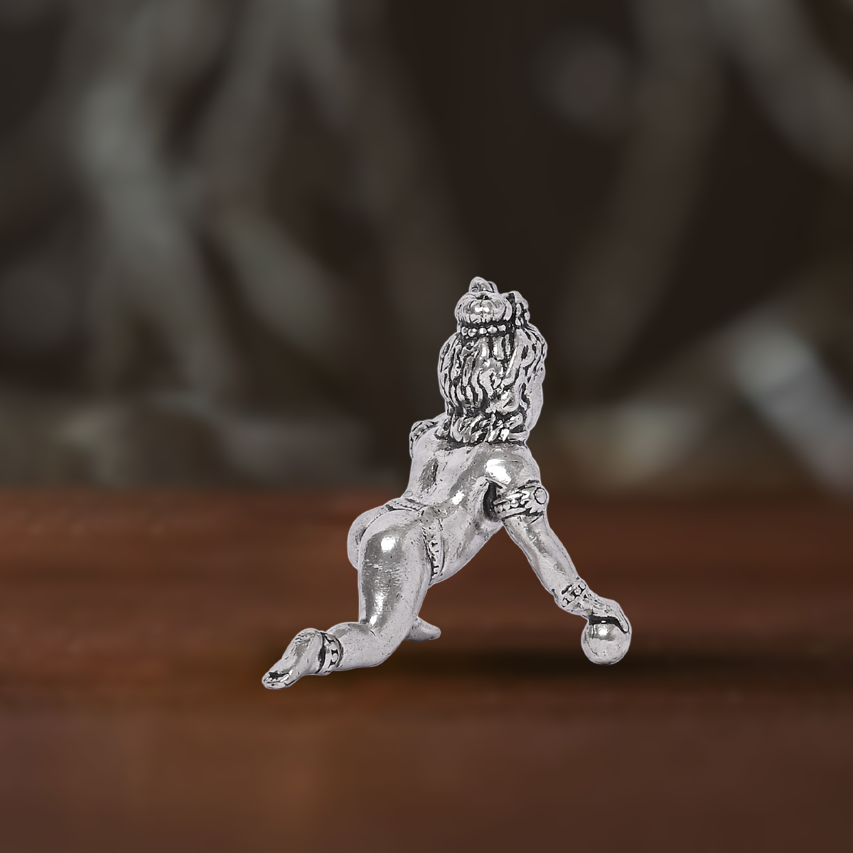 Pure Silver Sitting Bal Gopal (2x4 cm 17.5g)