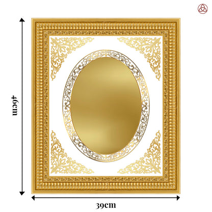 Diviniti Double Glass Frame Personalised Wall Photo Frame in 24K Gold Plated Foil | DG-022-S4