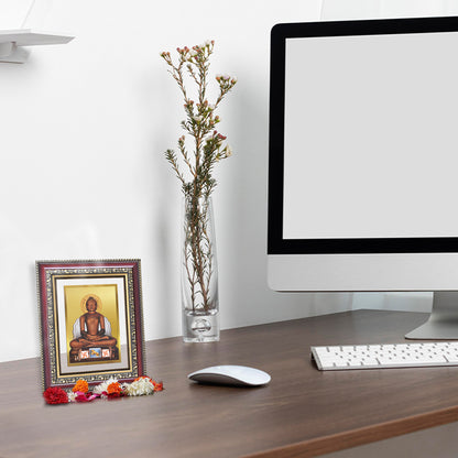 Diviniti 24K Gold Plated Mahavir (Classic) Divine Wall and Table Top Frame for Home Mandir & Office Decor | Luxury Spiritual Gift