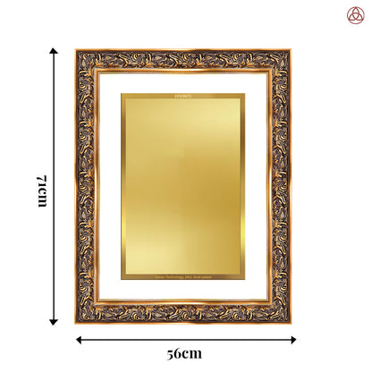 Diviniti Double Glass Frame Personalised Wall Photo Frame in 24K Gold Plated Foil