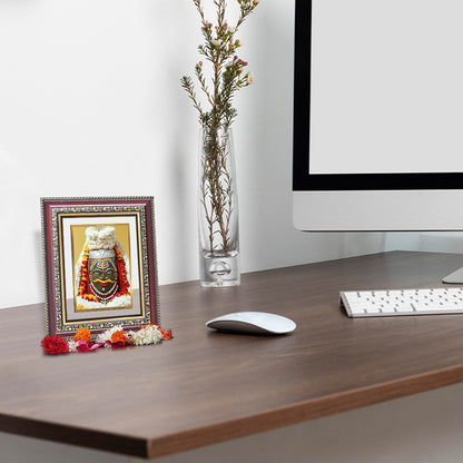 Diviniti 24K Gold Plated Mahakaleshwar (Classic) Divine Wall and Table Top Frame for Home Mandir & Office Decor | Luxury Spiritual Gift