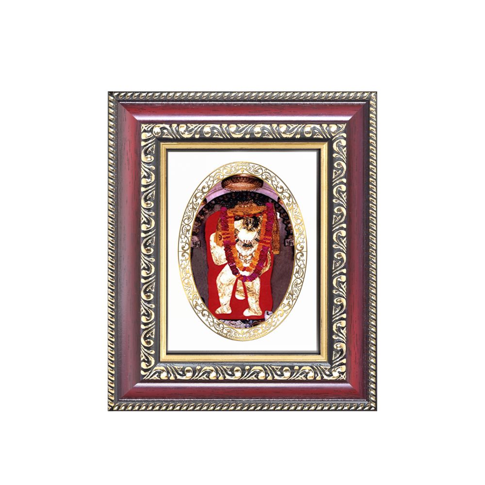 Mehandipur Balaji Divine Hanuman Sacred Protection & Healing Royal Tabletop Frame in 24K Gold Plated Foil