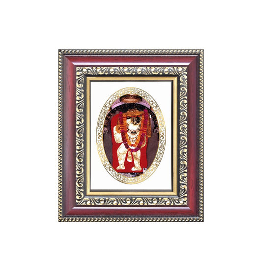 Mehandipur Balaji Divine Hanuman Sacred Protection & Healing Royal Tabletop Frame in 24K Gold Plated Foil
