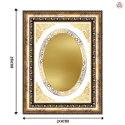Diviniti Double Glass Frame Personalised Wall Photo Frame in 24K Gold Plated Foil
