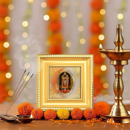 Ram Lalla | Divine Child Ram Royal Tabletop Photo Frame in 24K Gold Plated Foil