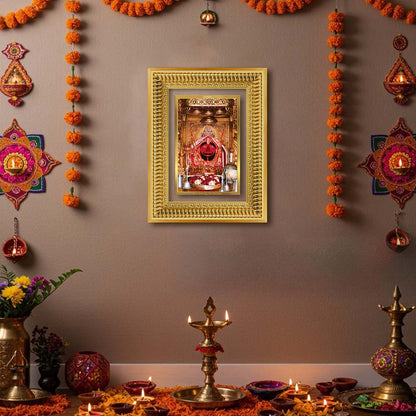 Diviniti 24K Gold Plated Salasar Balaji (Classic) Divine Wall Frame for Home Mandir & Office Decor | Luxury Spiritual Gift