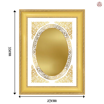 Diviniti Double Glass Frame Personalised Wall Photo Frame in 24K Gold Plated Foil