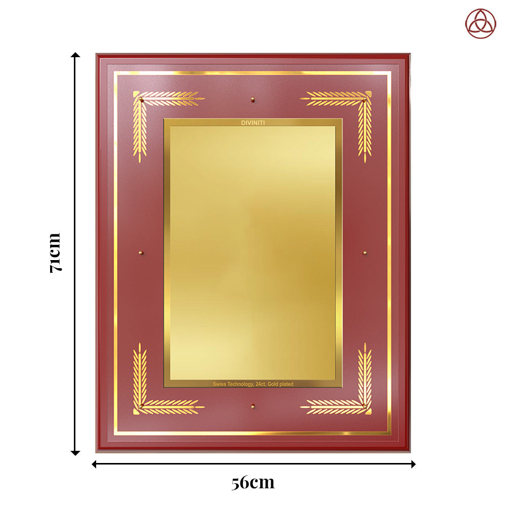 Diviniti MDF Frame Personalised Wall Mount Photo Frame in 24K Gold Plated Foil