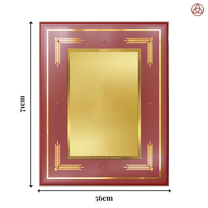 Diviniti MDF Frame Personalised Wall Mount Photo Frame in 24K Gold Plated Foil