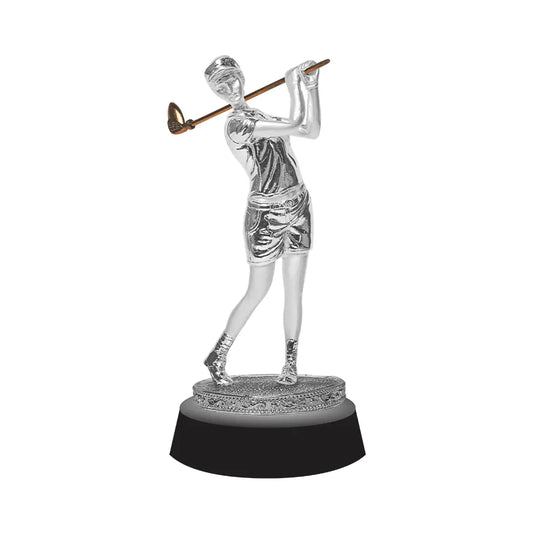 999 Silver Plated Golf Trophy Swing to Victory Award for Elite Golfer