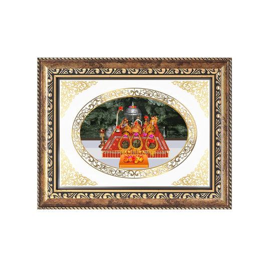 Mata Ka Darbar | Divine Wall & Tabletop Royal Photo Frame in 24K Gold Plated Foil
