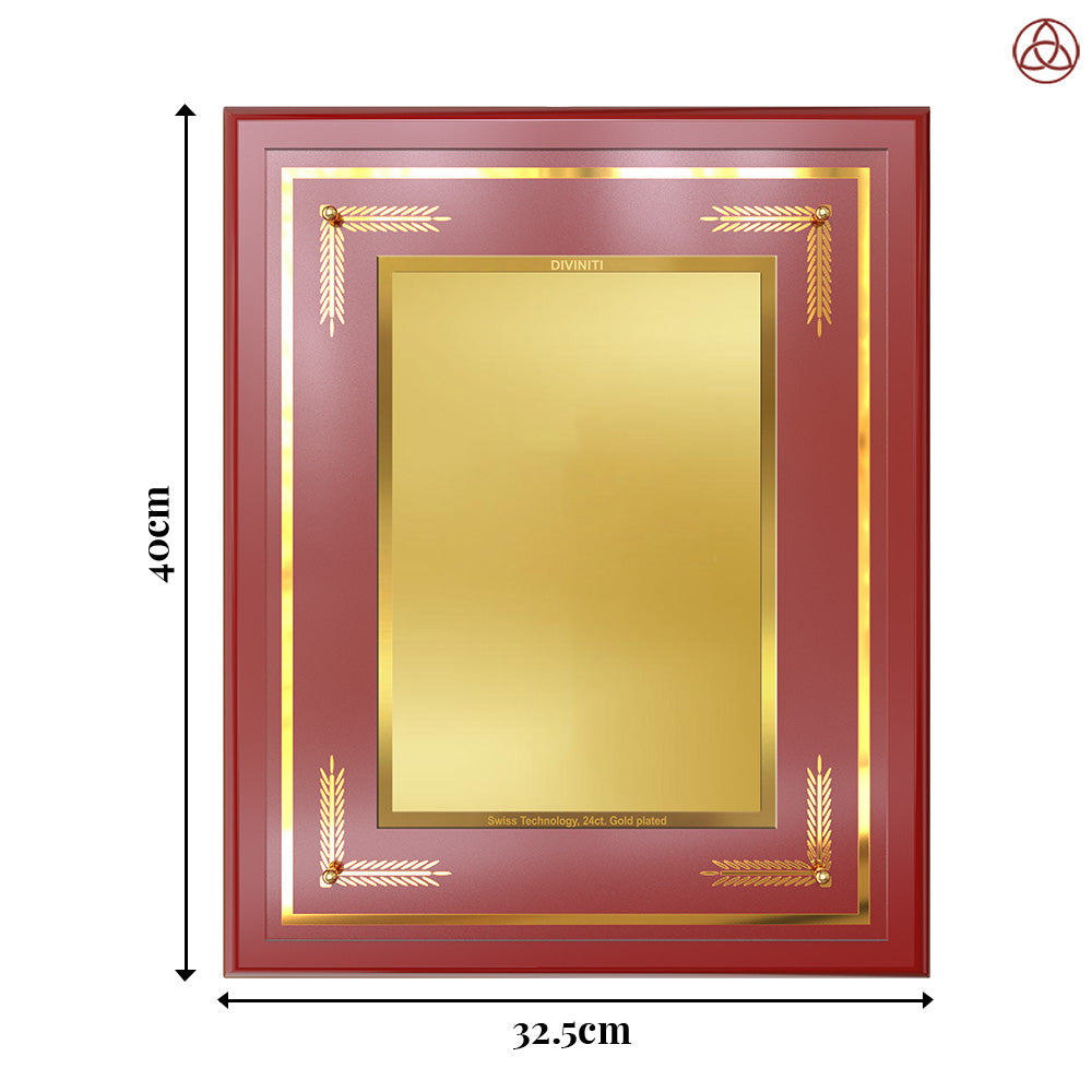 Diviniti MDF Frame Personalised Wall Mount Photo Frame in 24K Gold Plated Foil