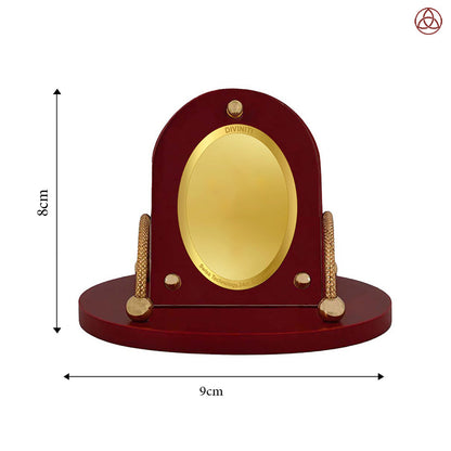 Diviniti MDF Personalization Car Dashboard Frame in 24K Gold Plated Foil