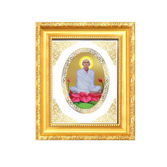 Shri Ram Thakur Divine Spiritual Saint Sacred Peace & Devotion Royal Tabletop Frame in 24K Gold Plated Foil