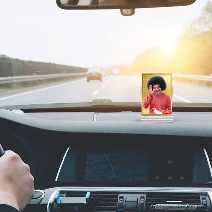 Sai Baba of Shirdi | Spiritual Car Dashboard & Tabletop Frame in 24K Gold Plated Foil