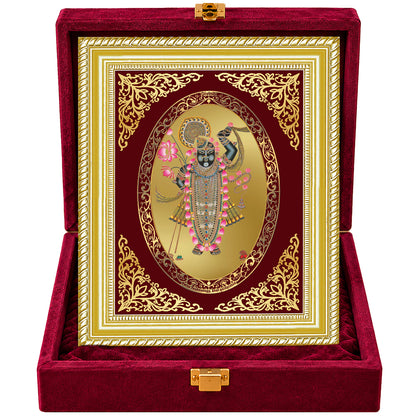 24K Gold-Plated Shiv Parivar Frame | Premium Gift Box | 26x20 CM
