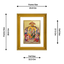 Load image into Gallery viewer, DIVINITI Ram Darbar Gold Plated Wall Photo Frame, Table Decor| DG Frame 056 Size 3 and 24K Gold Plated Foil (32.5 CM X 25.5 CM)
