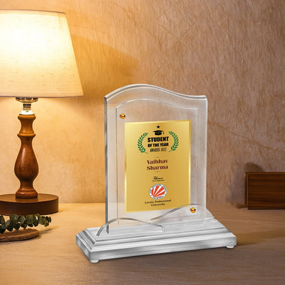 Acrylic Trophy Award | Congratulations Trophy For Celebrations, Ceremony, Events & Functions- Size 2.5