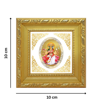 Gayatri Maa | Divine Goddess of Wisdom Royal Tabletop Photo Frame in 24K Gold Plated Foil