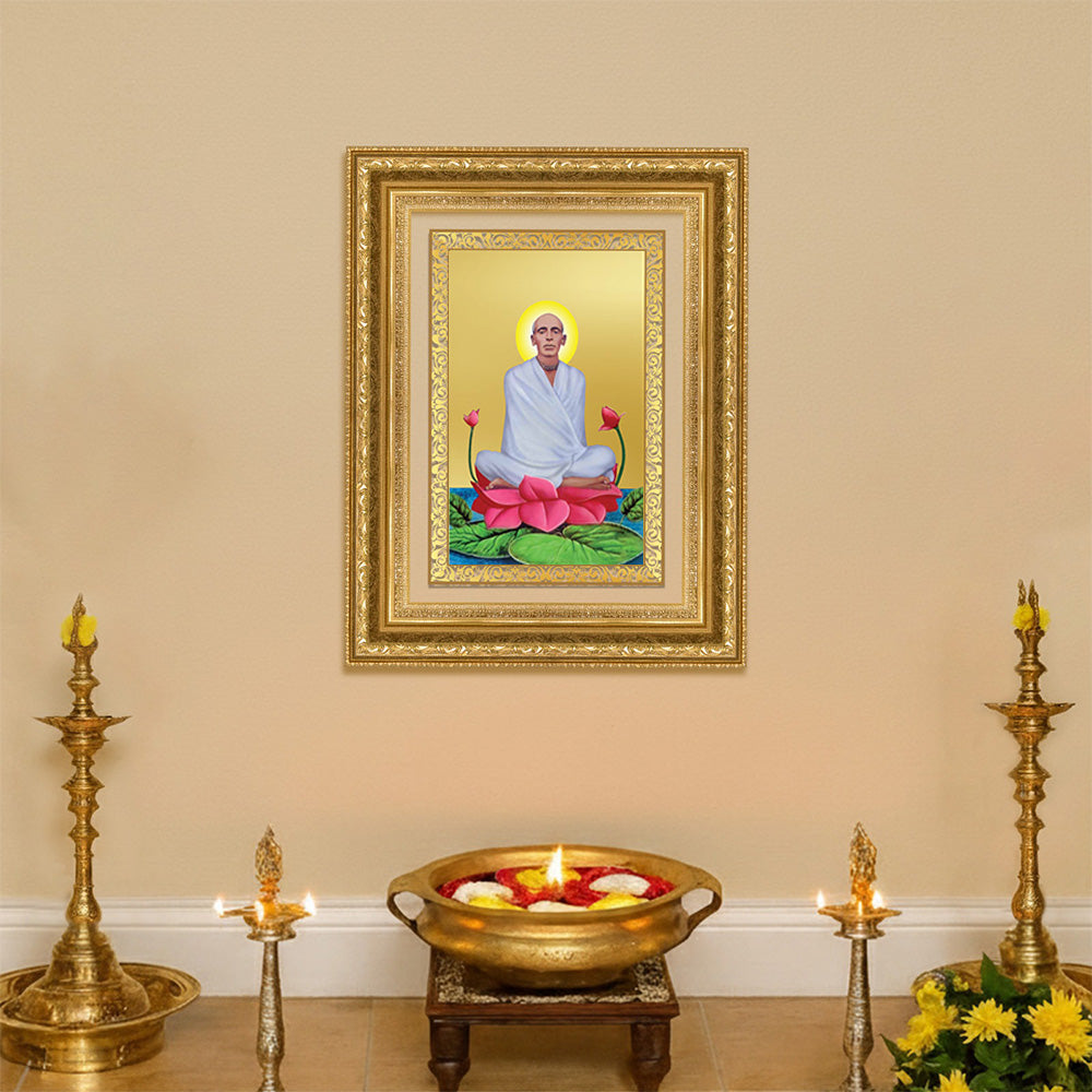 Diviniti 24K Gold Plated Ram Thakur (Classic) Divine Wall Frame for Home Mandir & Office Decor | Luxury Spiritual Gift