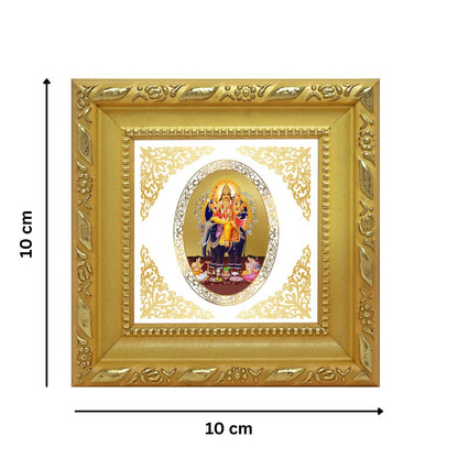 Lord Vishwakarma | Divine Architect Royal Tabletop Photo Frame in 24K Gold Plated Foil