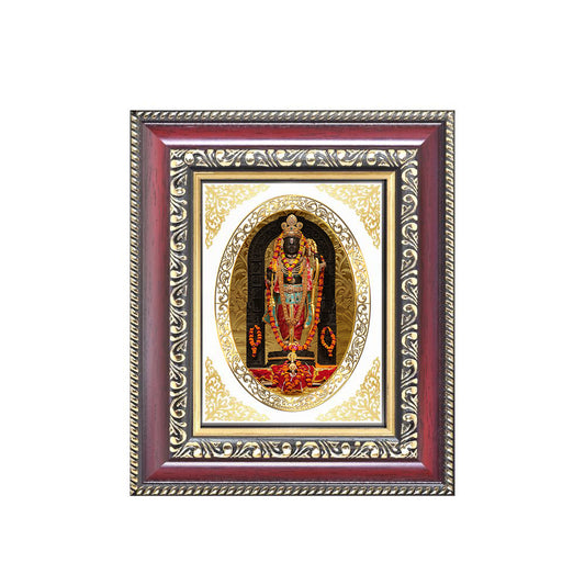 Diviniti 24K Gold Plated Ram Lalla (ROYAL) Divine Table Top Frame for Home Mandir & Office Decor | Luxury Spiritual Gift