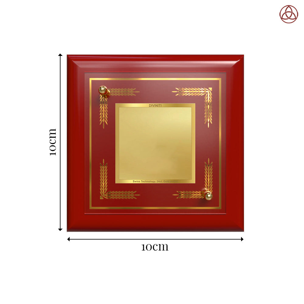 Diviniti MDF Frame Personalised Tabletop Photo Frame in 24K Gold Plated Foil
