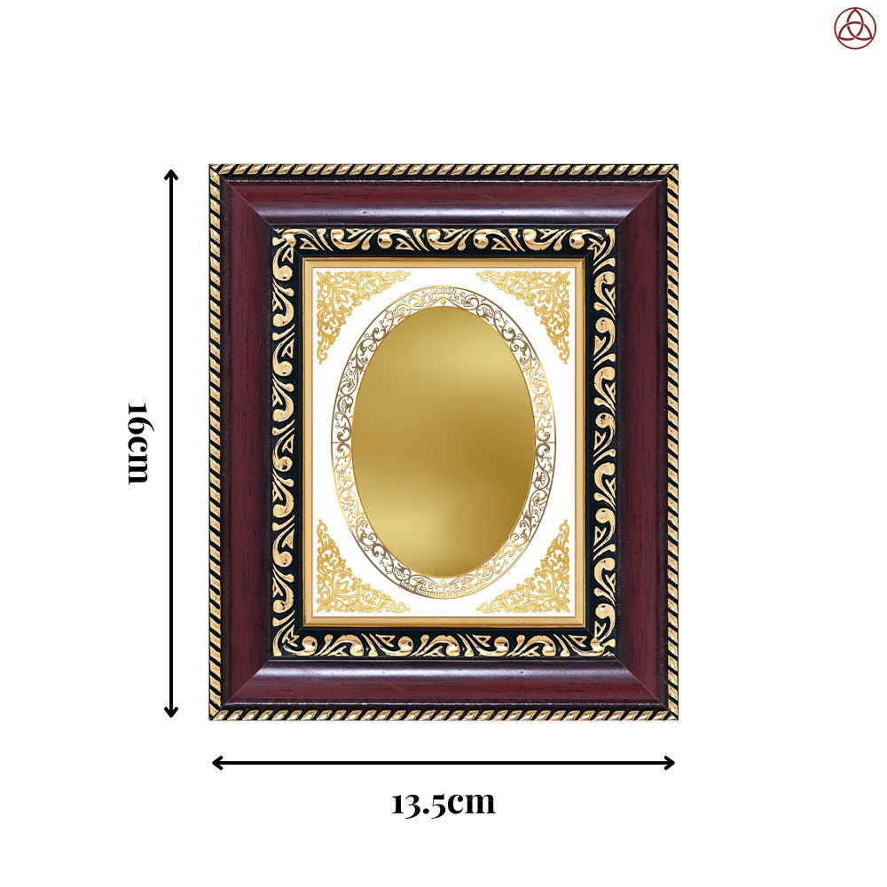 Diviniti Double Glass Frame Personalised Tabletop Photo Frame in 24K Gold Plated Foil
