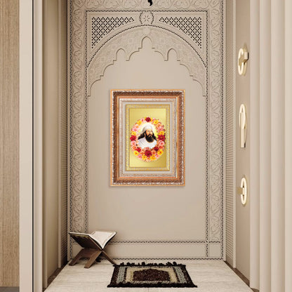 Zoroaster |Zarathustra | Prophet of Light & Righteousness Wall Photo Frame in 24K Gold Plated Foil