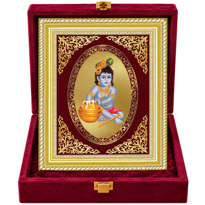 24K Gold-Plated Bal Gopal Frame | Premium Gift Box | 26x20 CM