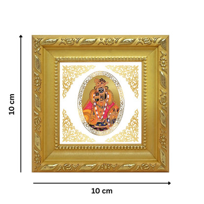 Banke Bihari | Divine Krishna Form Royal Tabletop Photo Frame in 24K Gold Plated Foil