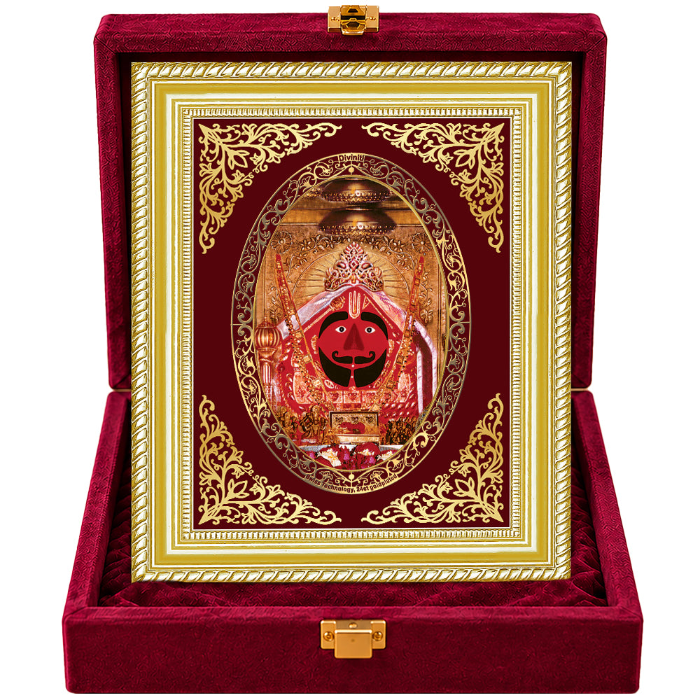 24K Gold-Plated Salasar Balaji Frame | Premium Gift Box | 26x20 CM