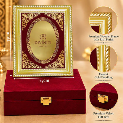 24K Gold-Plated Personalized Frame | Premium Gift Box | 35x27 CM