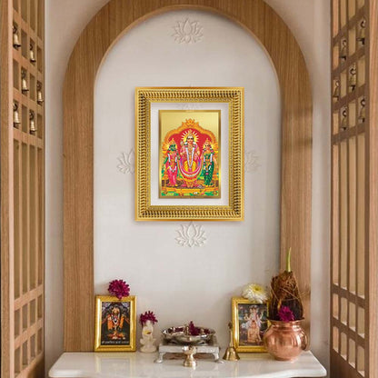 Diviniti 24K Gold Plated Murugan Velli (Classic) Divine Wall Frame for Home Mandir & Office Decor | Luxury Spiritual Gift