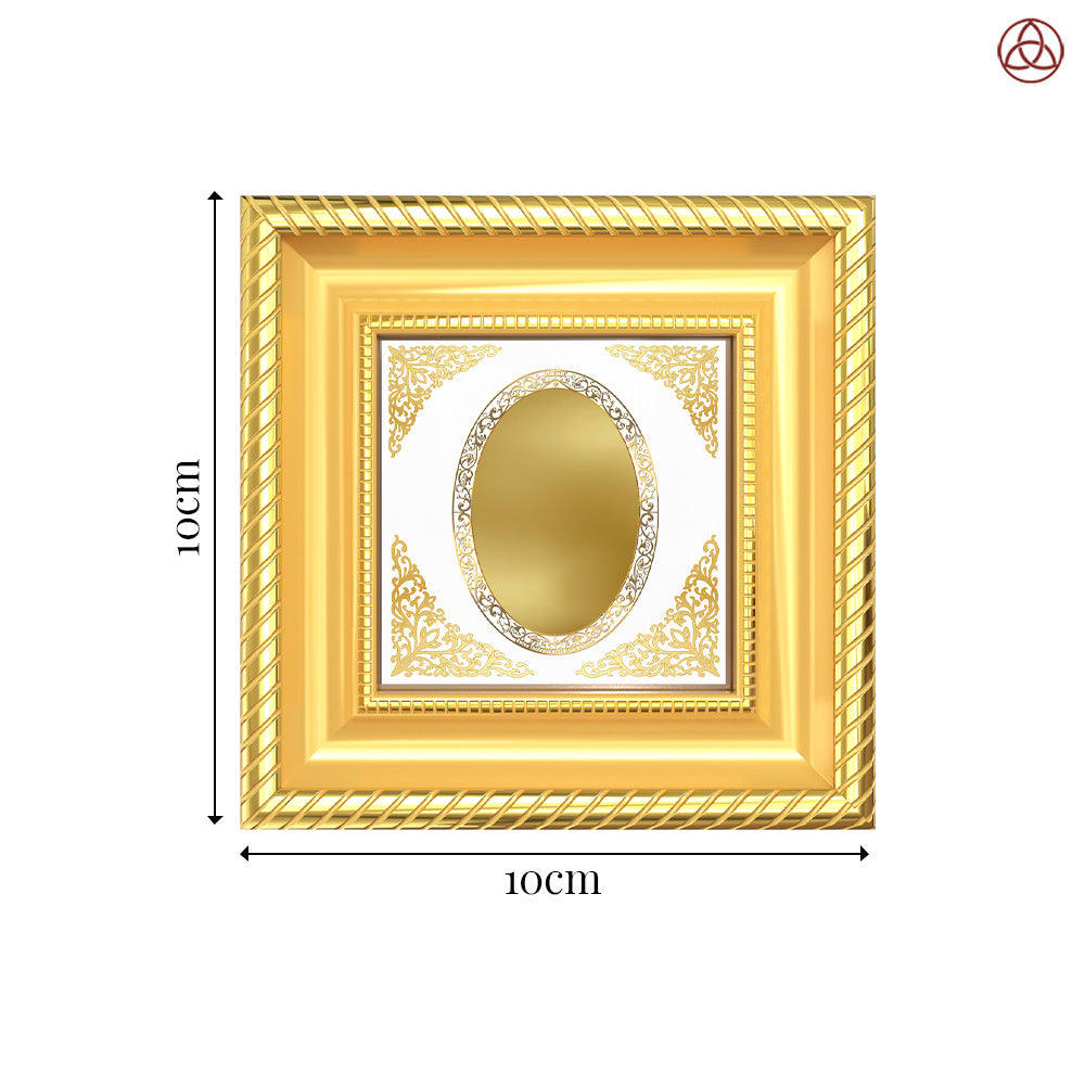 Diviniti Double Glass Frame Personalised Tabletop Photo Frame in 24K Gold Plated Foil