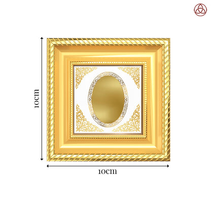 Diviniti Double Glass Frame Personalised Tabletop Photo Frame in 24K Gold Plated Foil