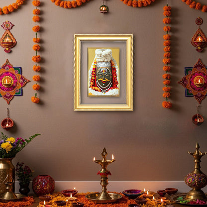Diviniti 24K Gold Plated Mahakaleshwar (Classic) Divine Wall Frame for Home Mandir & Office Decor | Luxury Spiritual Gift