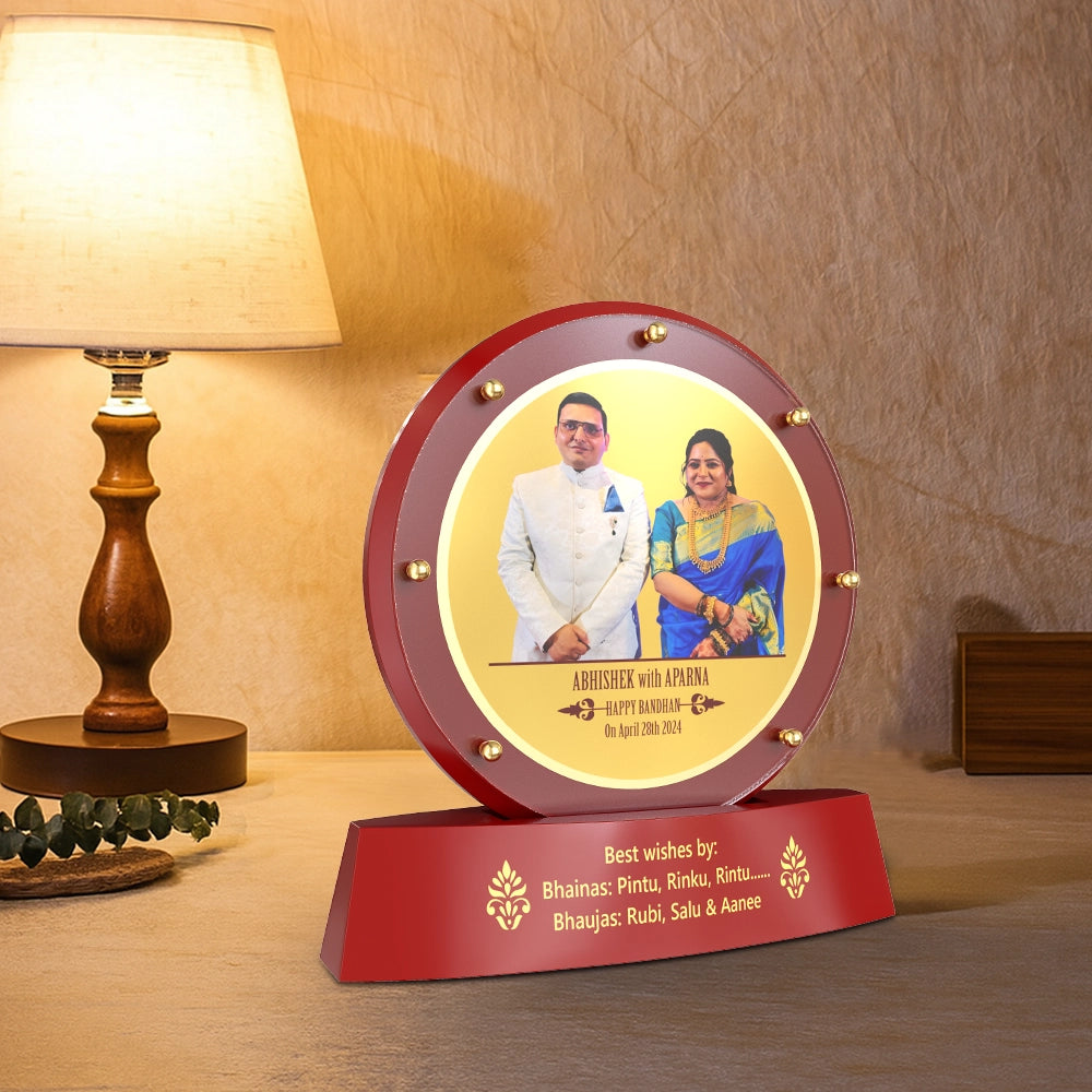 Diviniti Customized MDF Memento with Image Printed on 24K Gold Plated Foil | Luxury Personalized Award | Premium Corporate Gift Plaque