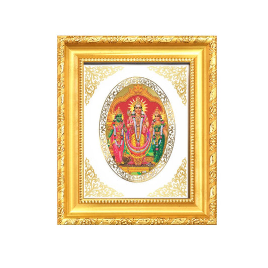 Lord Murugan Velli Divine Silver Form Sacred Purity & Blessings Royal Tabletop Frame in 24K Gold Plated Foil