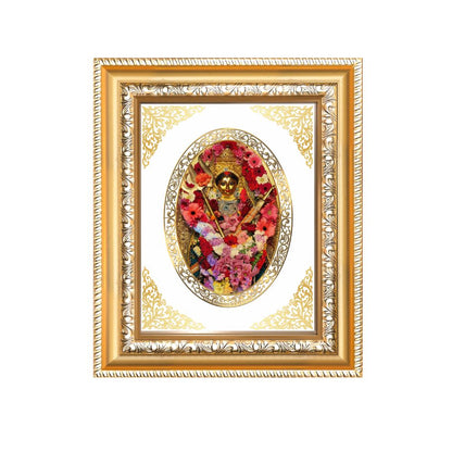 Maa Katyayani Divine Durga Form Sacred Courage & Marriage Blessings Royal Tabletop Frame in 24K Gold Plated Foil