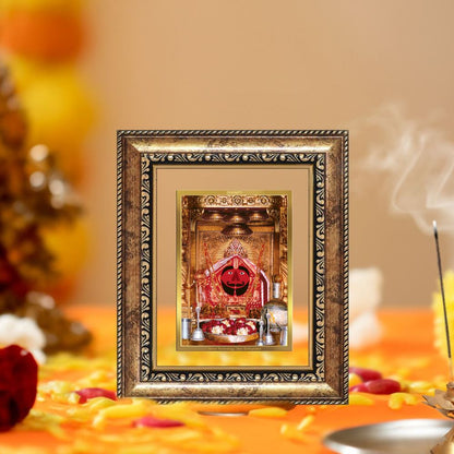 Diviniti 24K Gold Plated Salasar Balaji Divine Table Top Frame for Home Mandir & Office Decor | Luxury Spiritual Gift