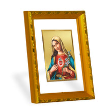 Load image into Gallery viewer, DIVINITI 24K Gold Plated Mother Mary Photo Frame For Home Wall Decor, Prayer, Gift (21.5 X 17.5 CM)
