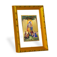 Load image into Gallery viewer, DIVINITI 24K Gold Plated Radha Krishna Photo Frame For Home Decor, Tabletop, Worship (21.5 X 17.5 CM)
