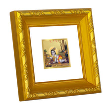 Load image into Gallery viewer, DIVINITI 24K Gold Plated Laddu Gopal Photo Frame For Home Decor, Puja, Housewarming (10.8 X 10.8 CM)
