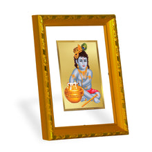 Load image into Gallery viewer, DIVINITI 24K Gold Plated Bal Gopal Wall Photo Frame For Home Decor, Tabletop, Puja (21.5 X 17.5 CM)
