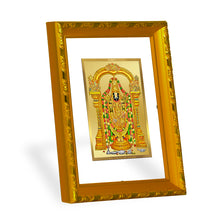 Load image into Gallery viewer, DIVINITI 24K Gold Plated Tirupati Balaji Wall Photo Frame For Home Decor, TableTop, Puja (21.5 X 17.5 CM)

