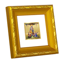 Load image into Gallery viewer, DIVINITI 24K Gold Plated Radha Krishna Photo Frame For Home Decor Showpiece, Puja, Gift (10.8 X 10.8 CM)