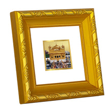 Load image into Gallery viewer, DIVINITI 24K Gold Plated Golden Temple Photo Frame For Home Decor Showpiece, Festive Gift (10.8 X 10.8 CM)