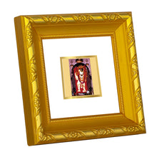 Load image into Gallery viewer, DIVINITI 24K Gold Plated Mahendipur Balaji Photo Frame For Home Decor, Puja, Festive Gift (10.8 X 10.8 CM)
